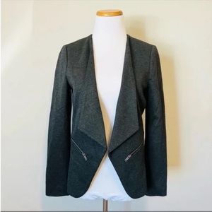 Reitmans Grey Drape Front Blazer